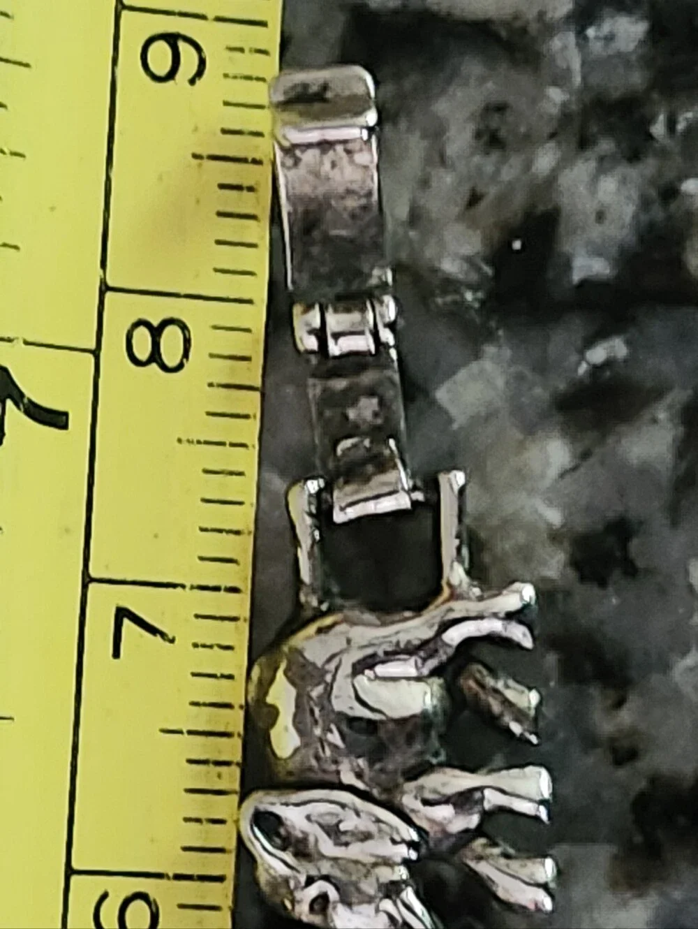 Silver Tone Elephant Link Bracelet
